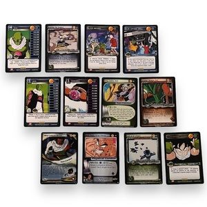 Set of 12 Dragon ball trading cards